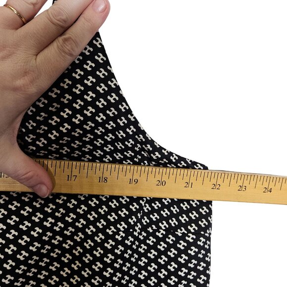 Banana Republic Womens XL Black White Geometric Sleeveless Cami Top Basic Summer - Picture 7 of 9